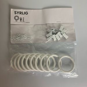 IKEA Other - New Ikea SYRLIG Curtain Ring & Clips & Hooks IKEA Other - New Ikea SYRLIG Curtain Ring & Clips & Hooks